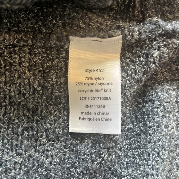 BAREFOOT DREAMS CozyChic Lite Circle Cardigan Blue - Picture 11 of 11